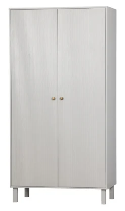 Outlet WOOOD Kledingkast Madu 195 x 100cm, kleur Wolkengrijs