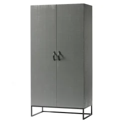 Discount WOOOD Kledingkast Morris 195 x 100cm, kleur Leem Leemgrijs