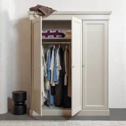 New WOOOD Kledingkast Olivia Grenenhout, 212 x 171cm, kleur Dust