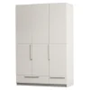 Discount WOOOD Kledingkast Pure Grenenhout, 3-deurs, kleur Dust