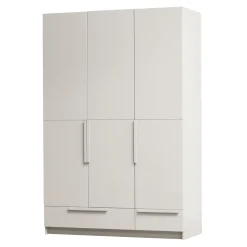 Discount WOOOD Kledingkast Pure Grenenhout, 3-deurs, kleur Dust