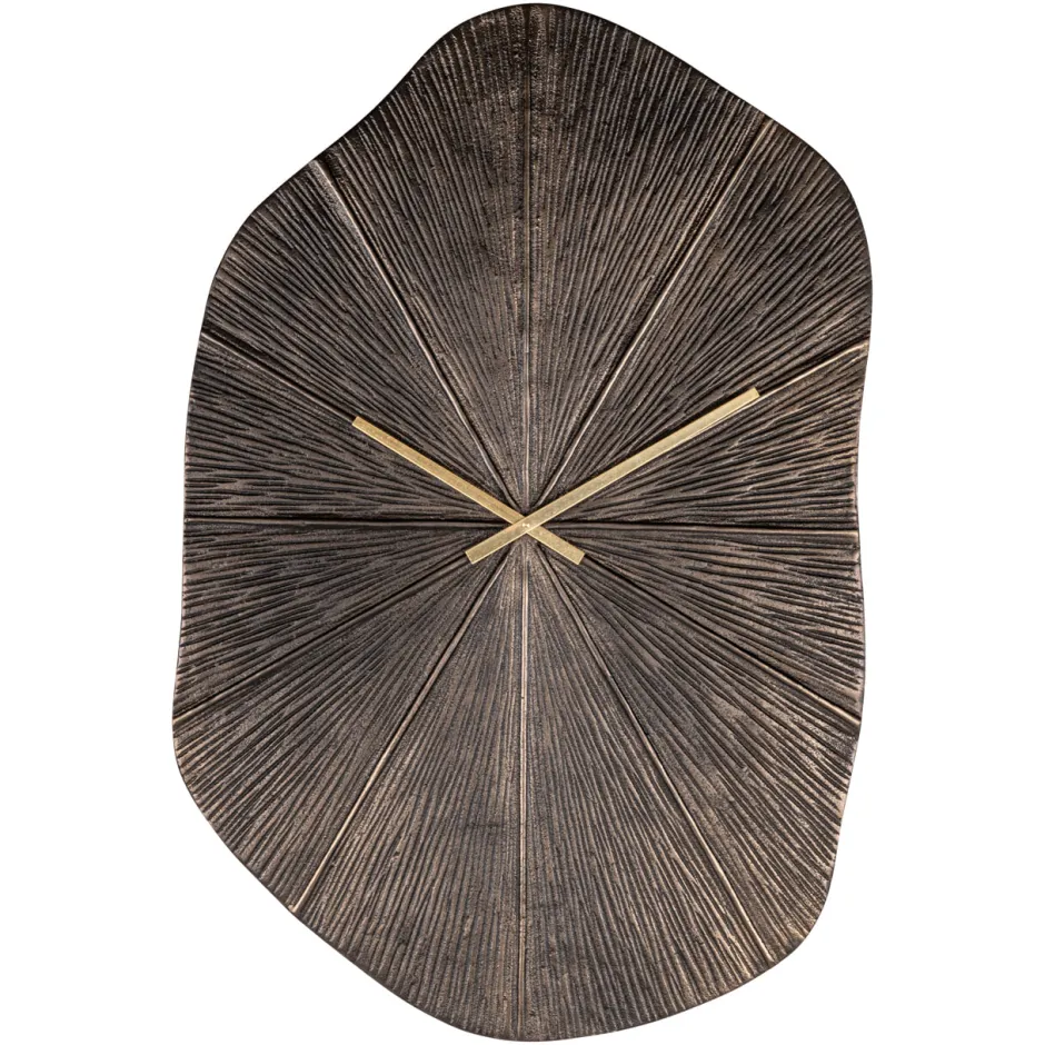 Outlet Richmond Interiors Klok Livine 80 x 53cm, kleur Brons