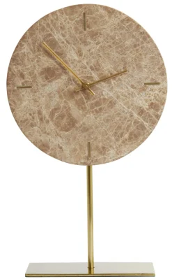 Outlet Light & Living Klok Moreno Op voet Bruin