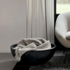 Sale Ethnicraft Kom Chopped Mahoniehout, 65cm Zwart