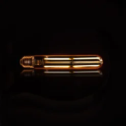 Clearance LifestyleFurn Kooldraadlamp Buis 18,5cm, LED E27 4W, kleur Amber, dimbaar