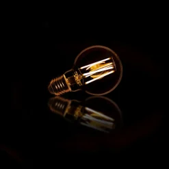 Online LifestyleFurn Kooldraadlamp LED Bol Ø7cm, Amberkleurig, Dimbaar Amberkleurig glas