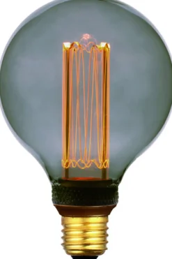 BASE Kooldraadlamp Tarika 9,5cm, E27 8W, kleur , dimbaar Smoke