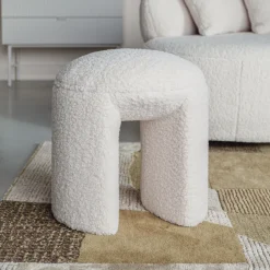 Sale ZILT Kruk Cheron Teddy, kleur Wit