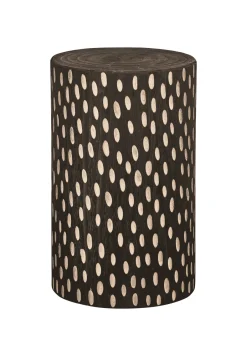 Online WOOOD Kruk/Bijzettafel Perry Paulowniahout Donkerbruin