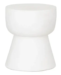Outlet MUST Living Krukje Motto Cement, kleur Wit