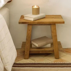 Online Kave Home Krukje Safara Teakhout Naturel