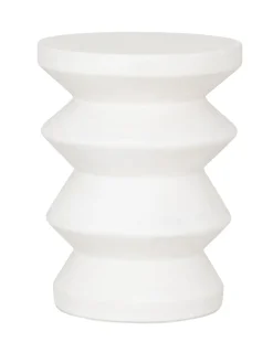 New MUST Living Krukje Zig Zag Cement, 34cm, kleur Wit
