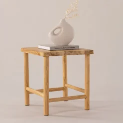 Online Nohr Krukje/Bijzettafel Santino Teakhout, 42 x 42cm Naturel