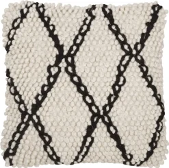 Hot MUST Living Kussen Princess 45 x 45cm Wit/Zwart