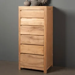 Online Tower Living Ladekast Corona Teak met 6 laden