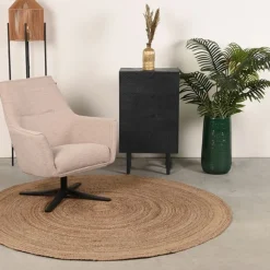 Best LABEL51 Ladekast Cotia Mangohout, Met 3 laden Zwart