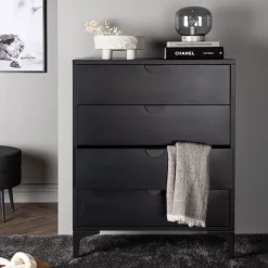 Hot Nohr Ladekast Danyella Met 4 laden, kleur Zwart