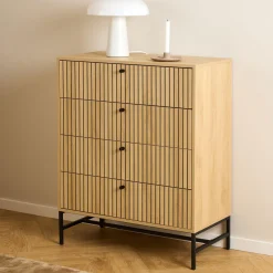 Online Bendt Ladekast Davon Eikenlook Naturel