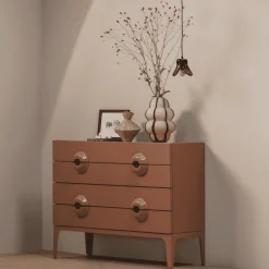 Discount WOOOD Ladekast Merge Met 4 lades, kleur Oudroze Oud roze