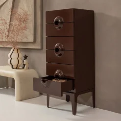 Sale WOOOD Ladekast Merge Met 6 lades, kleur Bruin/Rood