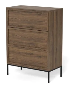 New Bendt Ladekast Nakea Eikenlook, Met 3 laden