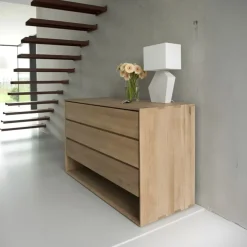 Online Ethnicraft Ladekast Nordic Geolied Eikenhout, 130cm