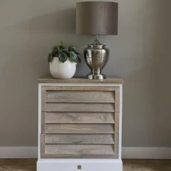 Clearance Rivièra Maison Ladekast Pacifica Mangohout, 85 x 80cm White