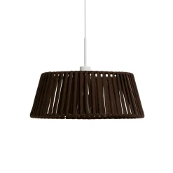 New Kave Home Lampenkap Aldet Plat Geweven touw, 46cm