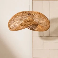 Kave Home Lampenkap Isora Rotan, 81 x 56cm