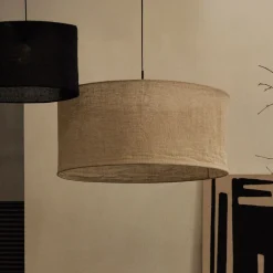 Outlet Kave Home Lampenkap Mariela Linnen, kleur Beige