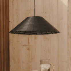 Online Kave Home Lampenkap Saranella Rotan Zwart