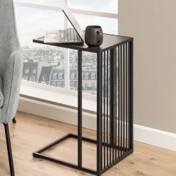 Hot Bendt Laptoptafel Esme Marmerlook, 43 x 35cm Zwart