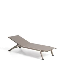 Outlet Kave Home Ligbed Capraia Textileen, kleur Bruin