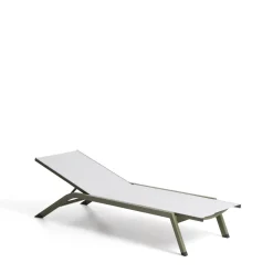 Online Kave Home Ligbed Capraia Textileen, kleur Groen Donkergroen