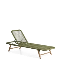 Online Kave Home Ligbed Dandara Acaciahout en touw, kleur Donkergroen