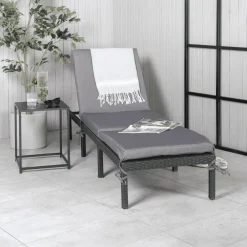 Outlet Nohr Ligbed Tyke Wicker Zwart