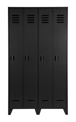 New WOOOD Lockerkast Stijn 2-deurs, kleur Zwart