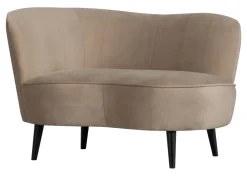 WOOOD Lounge Fauteuil Sara Links, Velvet