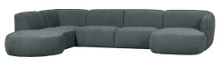 New WOOOD Lounge U-Bank Polly Links, 353cm, Woven