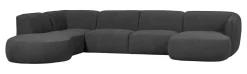 New WOOOD Lounge U-Bank Polly Links, 353cm, Woven