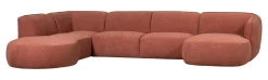 New WOOOD Lounge U-Bank Polly Links, 353cm, Woven