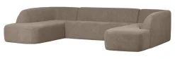 Discount WOOOD Lounge U-Bank Sloping Chenille