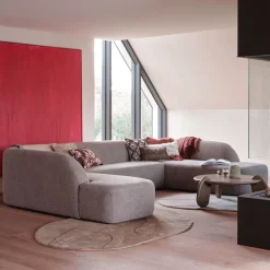 Discount WOOOD Lounge U-Bank Sloping Chenille