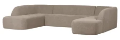 Discount WOOOD Lounge U-Bank Sloping Chenille