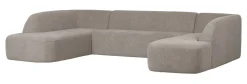 Discount WOOOD Lounge U-Bank Sloping Chenille
