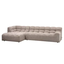 New WOOOD Loungebank Allure Geweven stof, kleur Melange Bruin