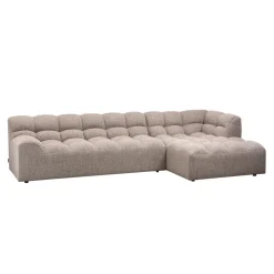 New WOOOD Loungebank Allure Geweven stof, kleur Melange Bruin