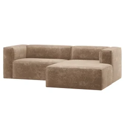Hot WOOOD Loungebank Bean 254cm, Chenille, kleur Taupe