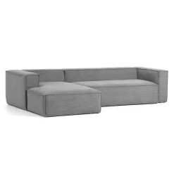 Outlet Kave Home Loungebank Blok Rib, 330cm