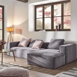 Outlet Kave Home Loungebank Blok Rib, 330cm